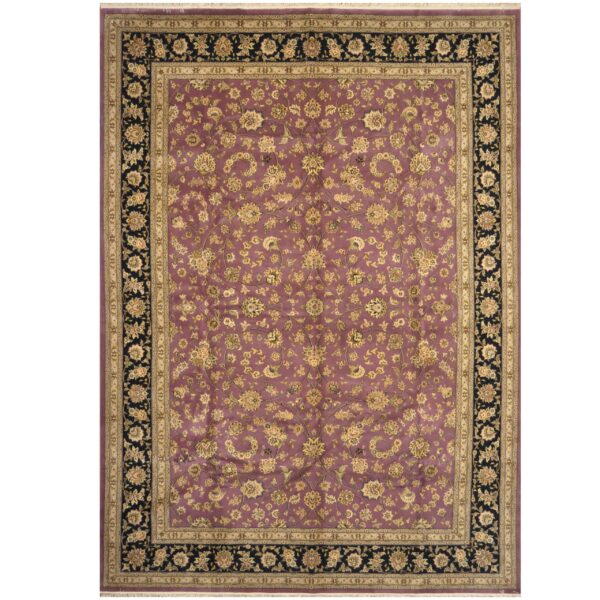 Sino Hand-knotted Tabriz Wool & Silk Rug (10' x 14'1)