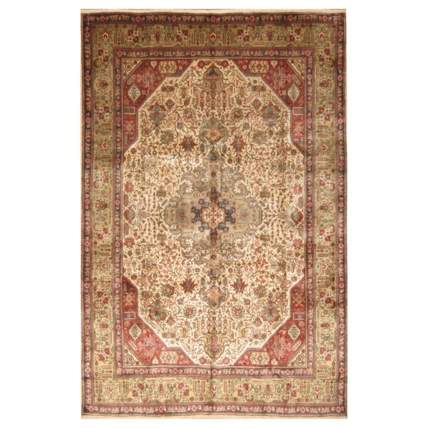 Persian Hand-knotted Tabriz Wool Rug (8' x 11'4)