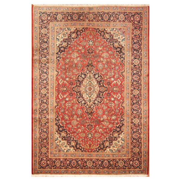 Persian Hand-knotted Kashan Wool Rug (8' x 11'0)
