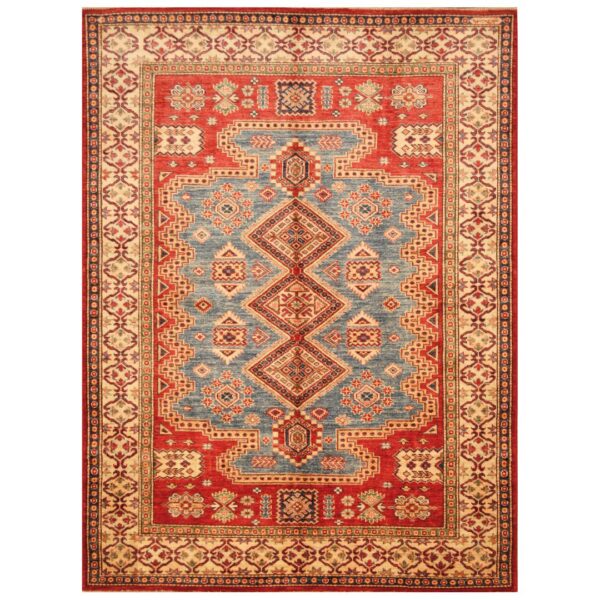 Afghan Hand-knotted Super Kazak Wool Rug (5' x 6'10)