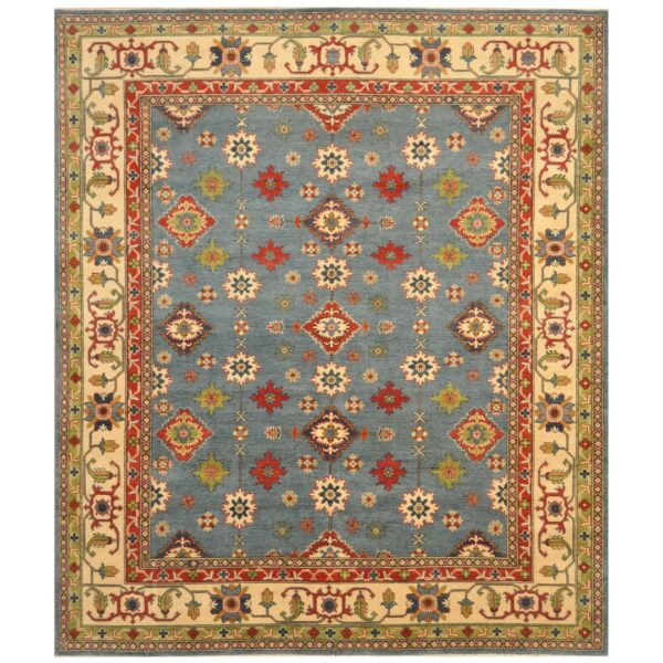 Afghan Hand-knotted Kazak Wool Rug (8'2 x 9'9)