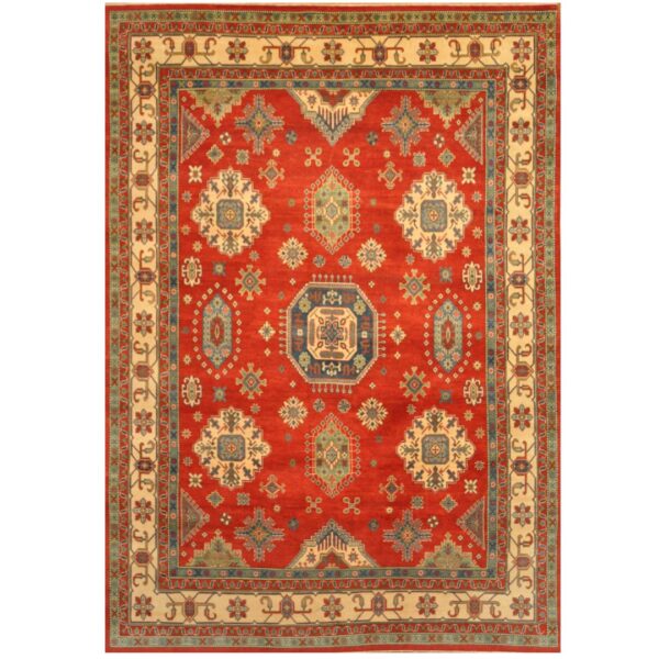 Afghan Hand-knotted Kazak Wool Rug (9' x 13')