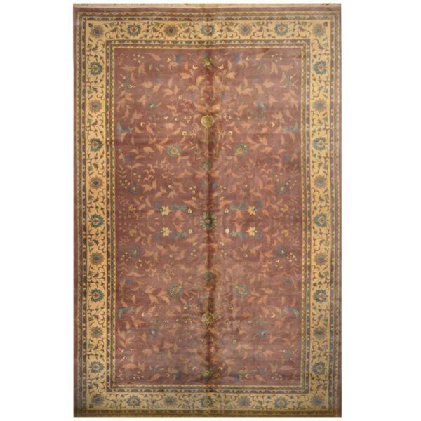 Sino Hand-knotted 1960's Semi-antique Hereke Wool Rug (11'4 x 18')