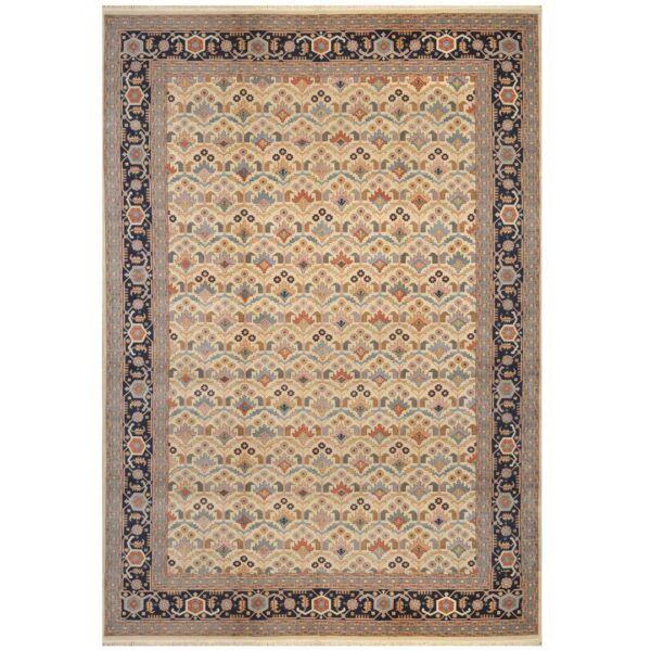 Indo Hand-knotted 1960's Semi-antique Heriz Wool Rug (14' x 22'3)