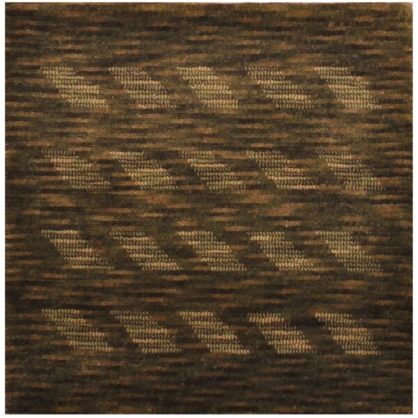 Indo Hand-knotted Tibetan Wool Rug (2' x 2')