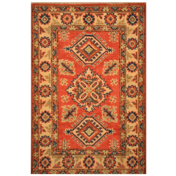 Afghan Hand-knotted Tribal Kazak Wool Rug (2' x 3')