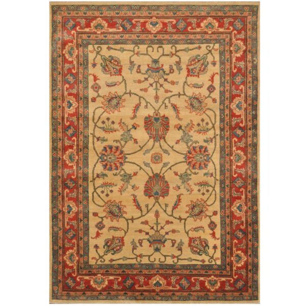 Afghan Hand-knotted Tribal Kazak Wool Rug (5' x 7'2)