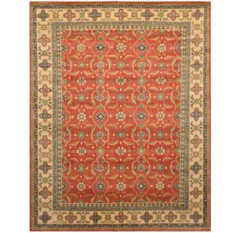 Afghan Hand-knotted Tribal Kazak Wool Rug (9'9 x 11'6)