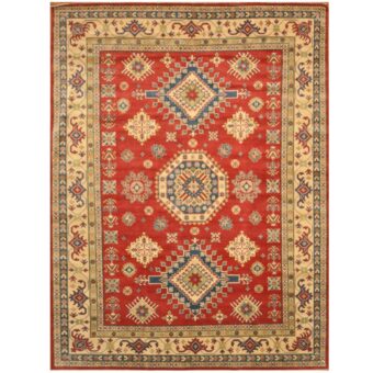 Afghan Hand-knotted Tribal Kazak Wool Rug (9'1 x 12'2)