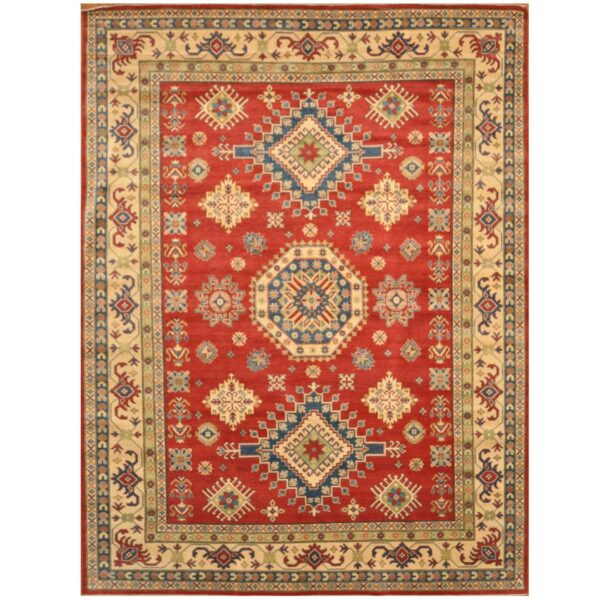 Afghan Hand-knotted Tribal Kazak Wool Rug (9'1 x 12'2)