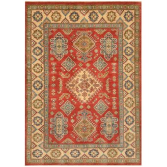 Afghan Hand-knotted Tribal Kazak Wool Rug (5'5 x 7'8)