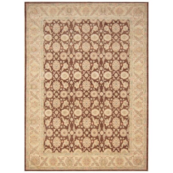 Afghan Hand-knotted Vegetable Dye Oushak Wool Rug (9' x 12'5)