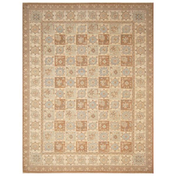 Afghan Hand-knotted Vegetable Dye Khotan Wool Rug (9'1 x 12'2)