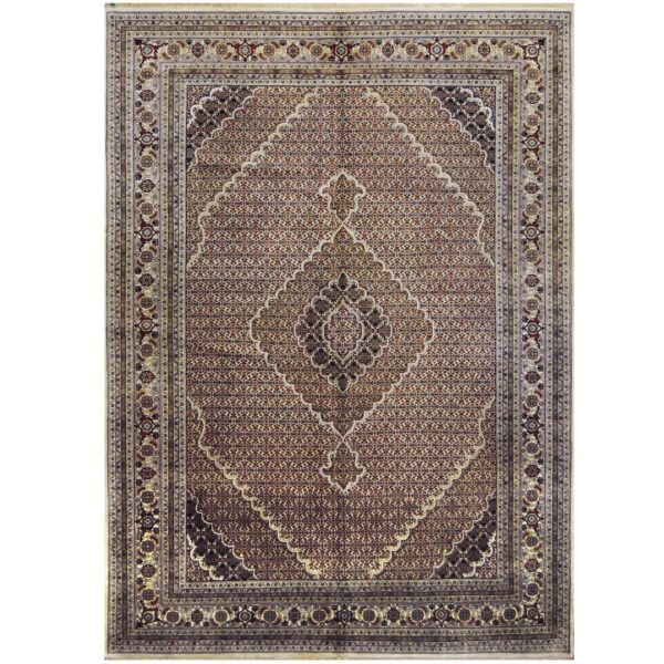 Indo Hand-knotted Tabriz Wool Rug (8'2 x 11'4)