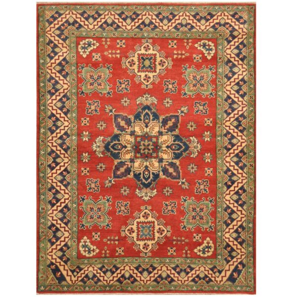 Afghan Hand-knotted Tribal Kazak Wool Rug (5'3 x 6'10)