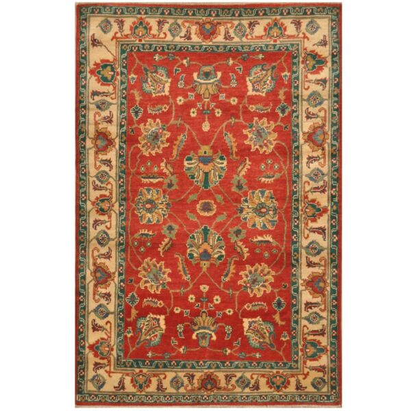 Afghan Hand-knotted Tribal Kazak Wool Rug (4'1 x 6'3)