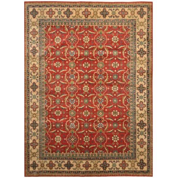 Afghan Hand-knotted Tribal Kazak Wool Rug (9' x 12')