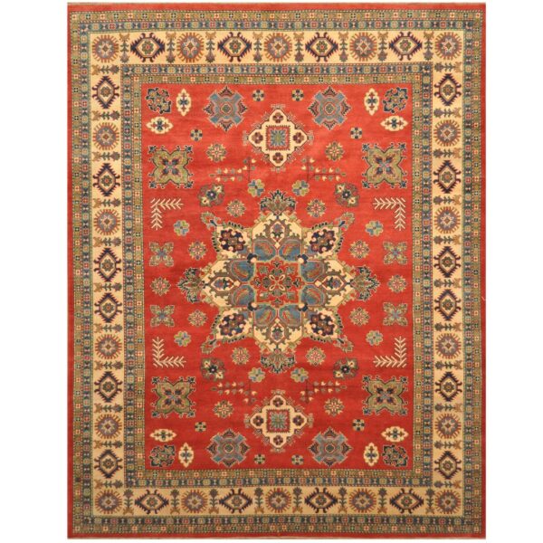 Afghan Hand-knotted Tribal Kazak Wool Rug (9'4 x 12'1)