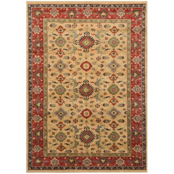 Afghan Hand-knotted Tribal Kazak Wool Rug (9' x 11'10)
