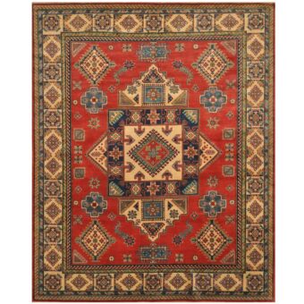 Afghan Hand-knotted Tribal Kazak Wool Rug (8'1 x 10'2)