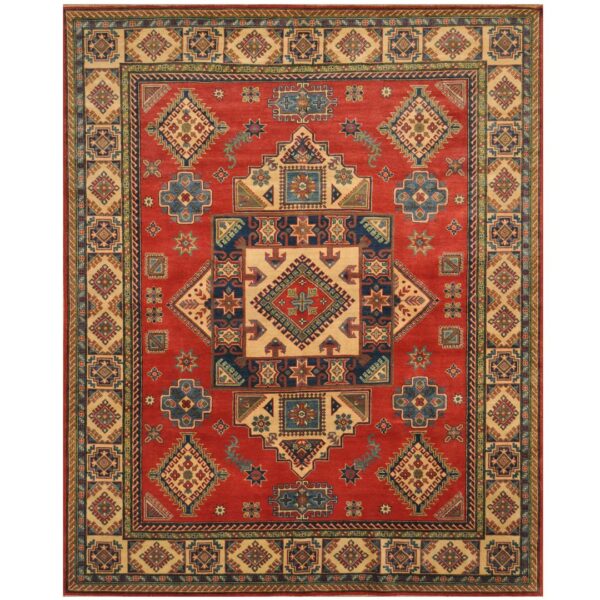 Afghan Hand-knotted Tribal Kazak Wool Rug (8'1 x 10'2)