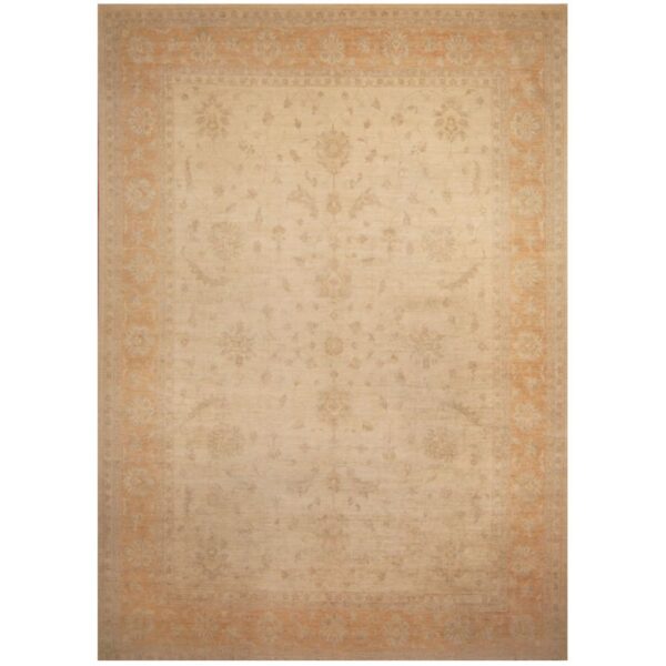 Afghan Hand-knotted Vegetable Dye Oushak Wool Rug (9'8 x 13'10)