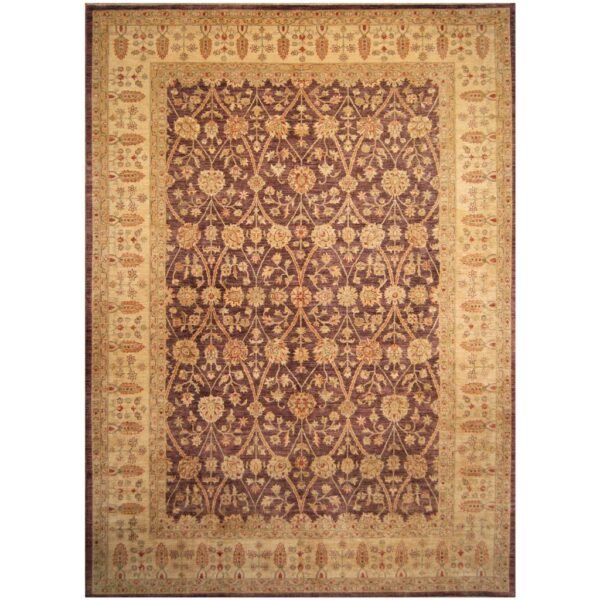 Afghan Hand-knotted Vegetable Dye William Morris Wool Rug (10'3 x 14'3)