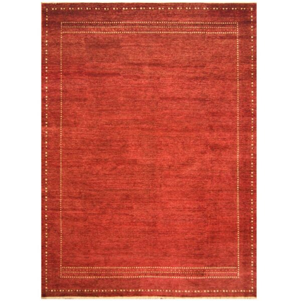Indo Hand-knotted Vegetable Dye Gabbeh Wool Rug (10'5 x 14'3)