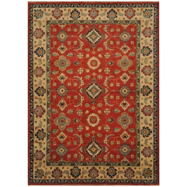 Afghan Hand-knotted Kazak Wool Rug (5' x 7'2)