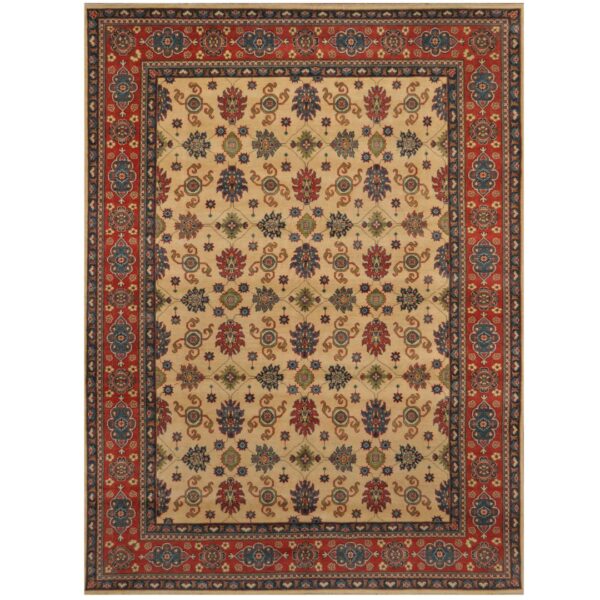 Afghan Hand-knotted Kazak Wool Rug (9'2 x 12')
