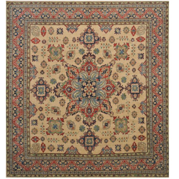 Afghan Hand-knotted Kazak Wool Rug (9'8 x 10'4)