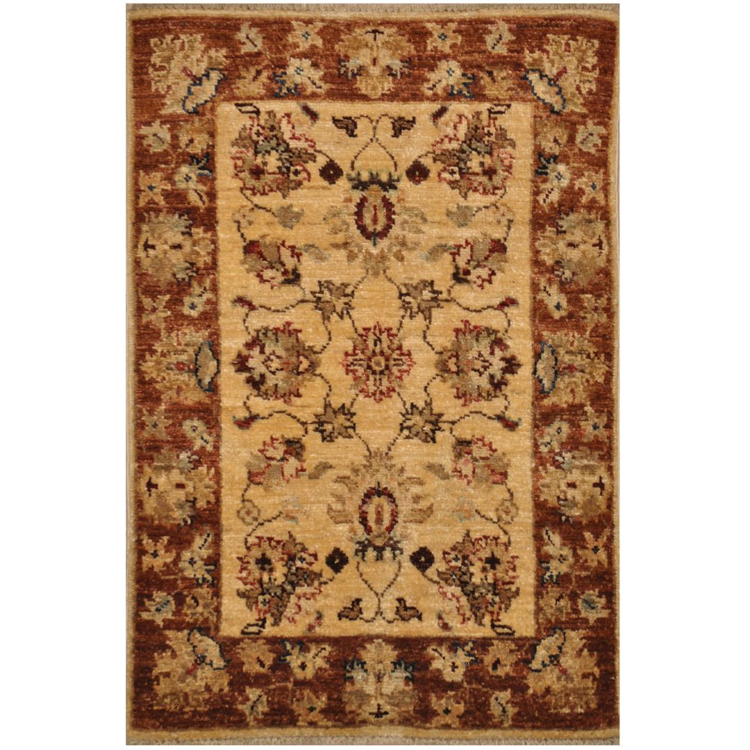 Afghan Hand-knotted Oushak Wool Rug (2' x 3')