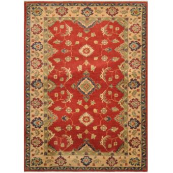 Afghan Hand-knotted Kazak Wool Rug (3'1 x 4'3)