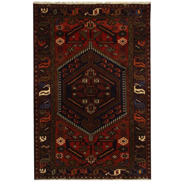 Persian Hand-knotted Hamadan Wool Rug (4'2 x 6'4)