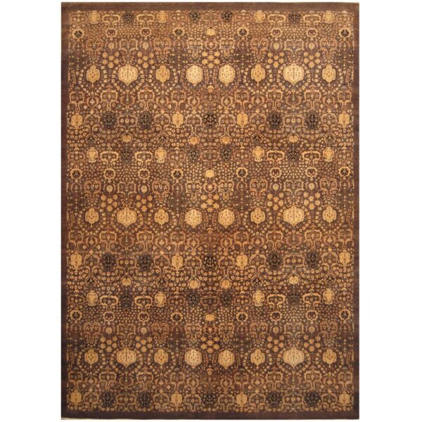 Indo Hand-knotted Vegetable Dye Khotan Wool Rug (10' x 13'7)
