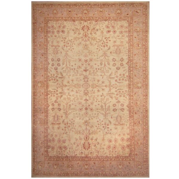 Afghan Hand-knotted Vegetable Dye Oushak Wool Rug (9' x 13'5)