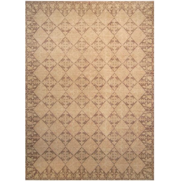 Afghan Hand-knotted Vegetable Dye Khotan Wool Rug (9'10 x 13'7)