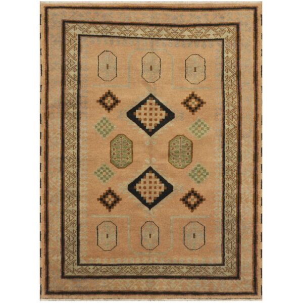 Indo Hand-knotted Kazak Wool Rug (5'10 x 7'10)