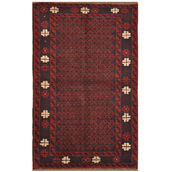 Afghan Hand-knotted Balouchi Wool Rug (2'10 x 4'7)