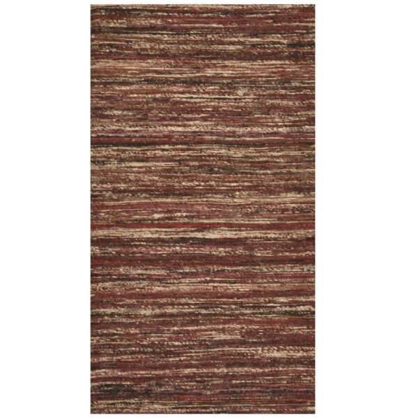 Indo Hand-woven Chenille Flatweave Rug (2' x 3'6)