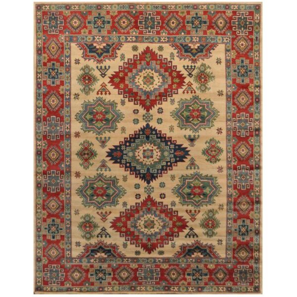 Afghan Hand-knotted Kazak Wool Rug (8' x 10'5)