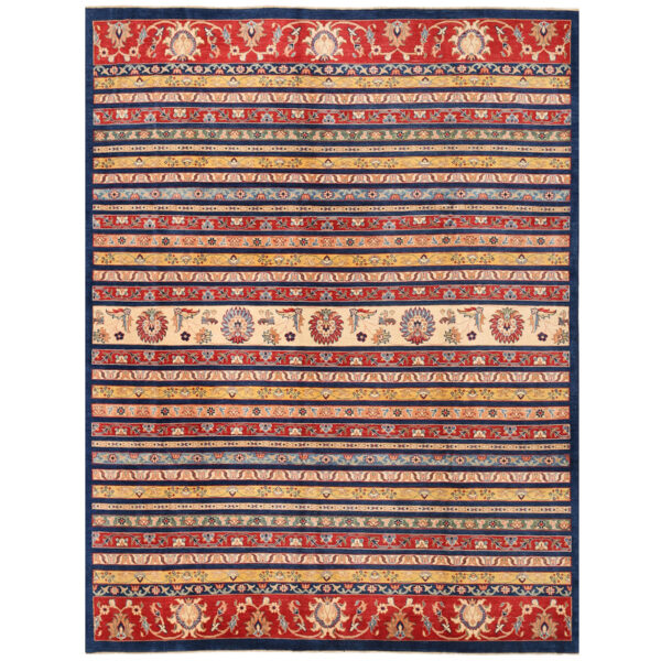 Afghan Hand-knotted Kazak Wool Rug (9' x 11'6)