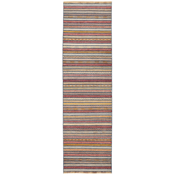 Afghan Hand-knotted Vegetable Dye Gabbeh Wool Runner (2'9 x 9'8)