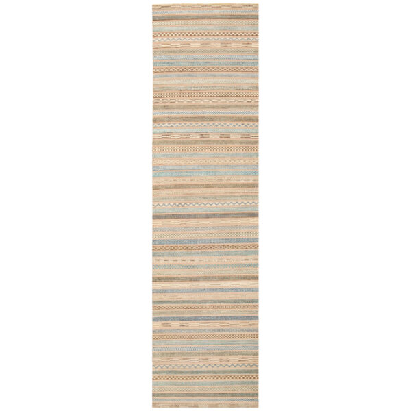 Afghan Hand-knotted Vegetable Dye Gabbeh Wool Runner (2'6 x 9'8)