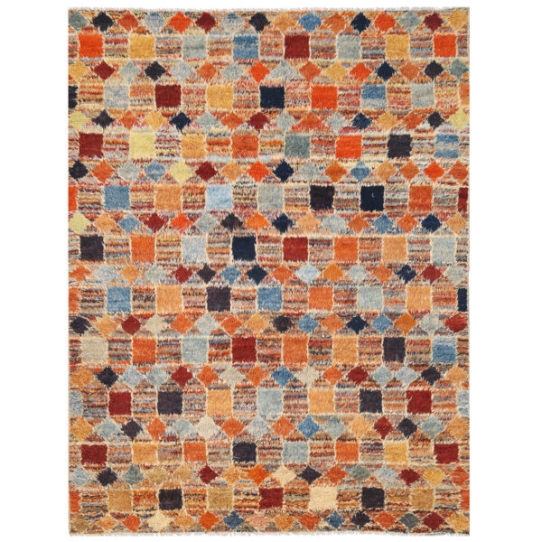 Afghan Hand-knotted Vegetable Dye Gabbeh Wool Rug (10' x 13')