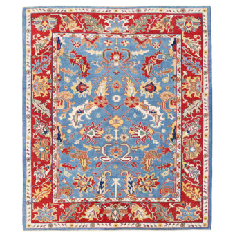 Afghan Hand-knotted Vegetable Dye Oushak Wool Rug (9' x 10'9)