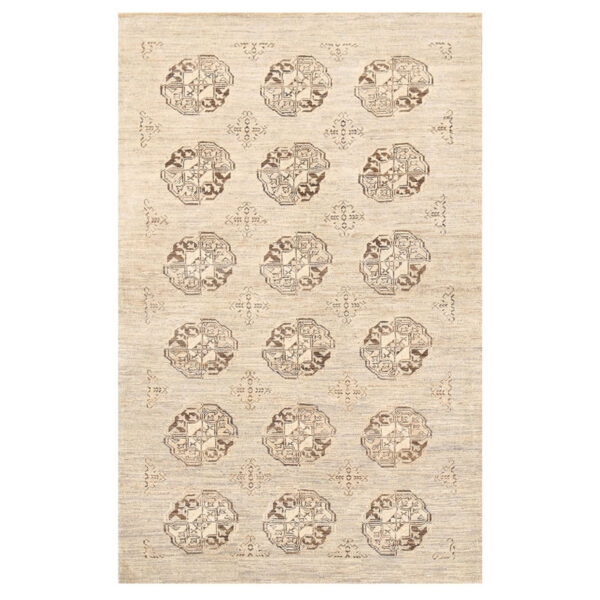 Afghan Hand-knotted Turkoman Wool Rug (3'10 x 5'5)