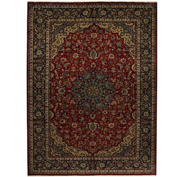 Persian Hand-knotted Mashad Wool Rug (9'10 x 13'2)