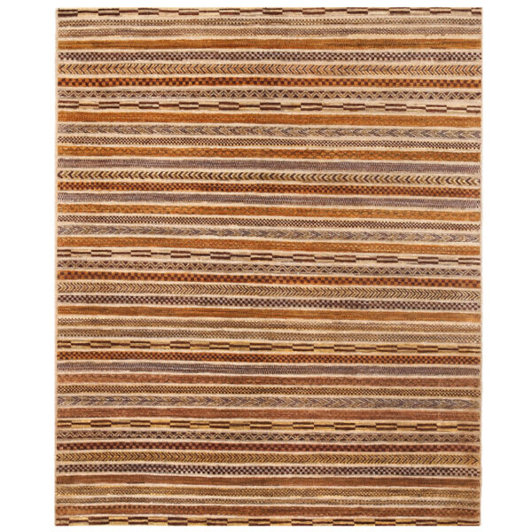 Afghan Hand-knotted Vegetable Dye Gabbeh Wool Rug (4'11 x 6')