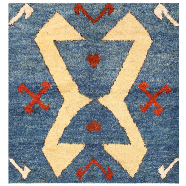 Afghan Hand-knotted Vegetable Dye Shag Gabbeh Wool Rug (6'4 x 6'8)